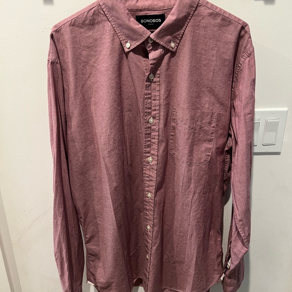 Bonobos Men's Shirt in Dusty Rose